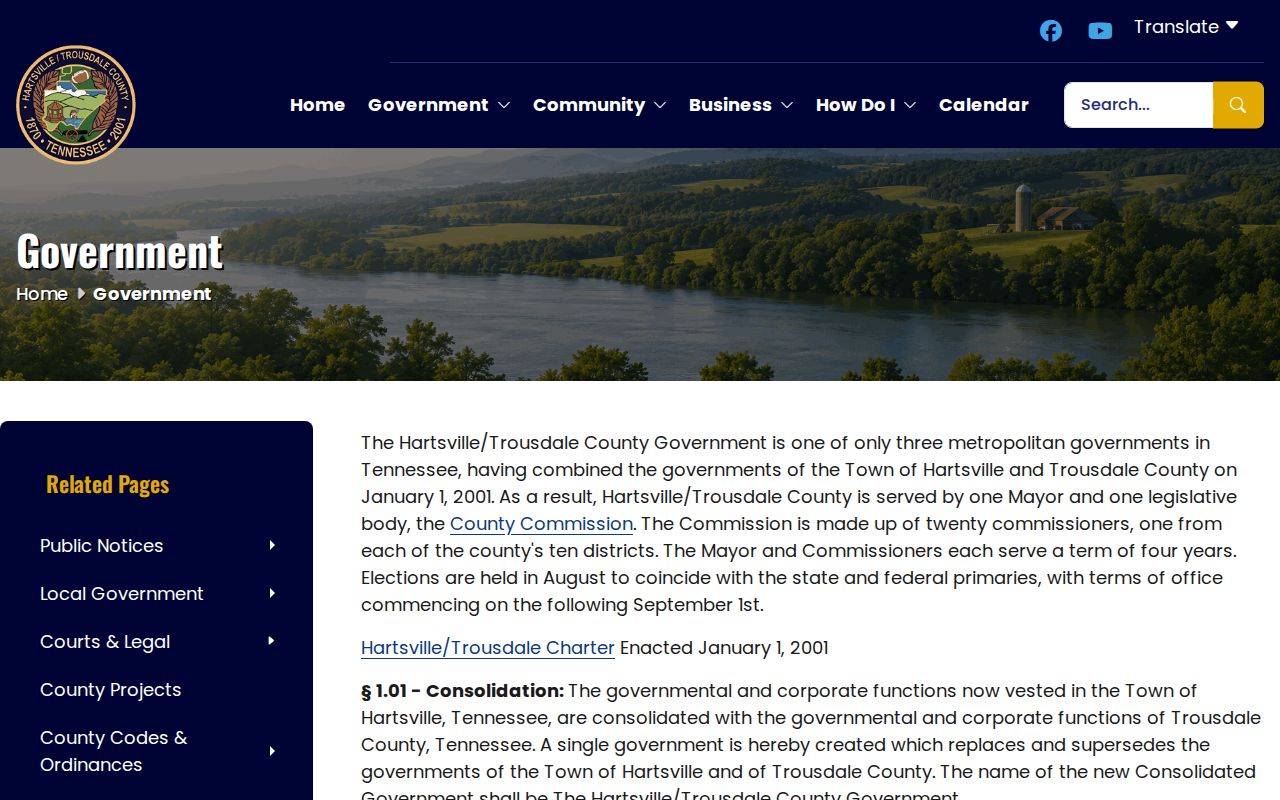 Trousdale County court docket government and courts directory